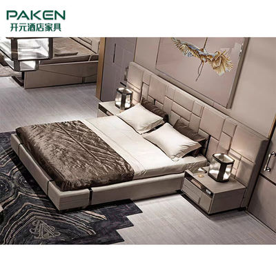 Προσαρμόστε το κρεβάτι πολυτέλειας Furniture&amp;Modern κρεβατοκάμαρων επίπλων βιλών πολυτέλειας