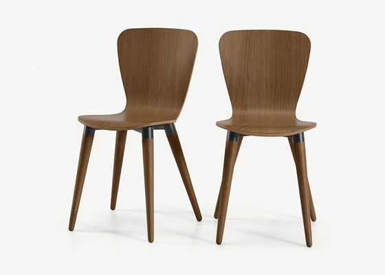 Hotel Restaurant Dining Chair Armless Ant Chair Solid Wood Legs Single Chair