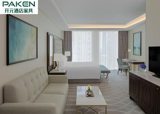 Η οικονομική κρεβατοκάμαρα επίπλων ξενοδοχείων θέτει το αραβικό ελαφρύ πολυτέλειας Furnitures ξύλο καρυδιάς του Κατάρ/+ χρυσό SS